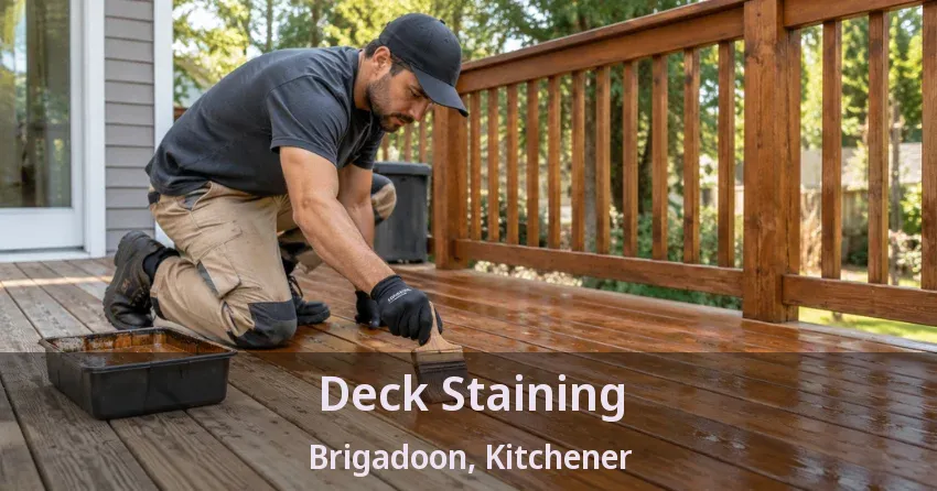 Deck Staining Brigadoon, Kitchener - ON