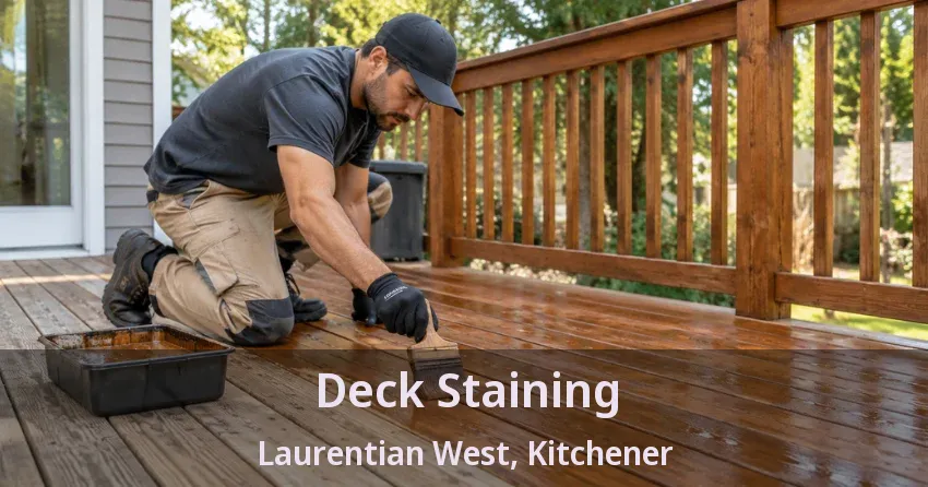 Deck Staining Laurentian West, Kitchener - ON