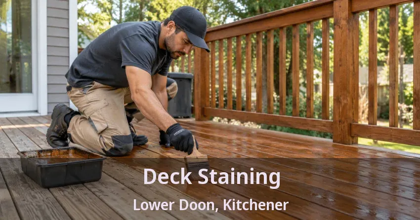 Deck Staining Lower Doon, Kitchener - ON
