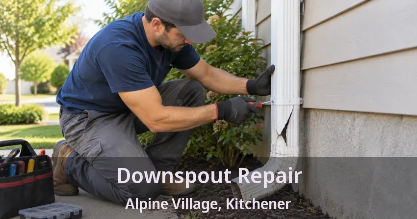 Downspout Repair Alpine Village, Kitchener - ON