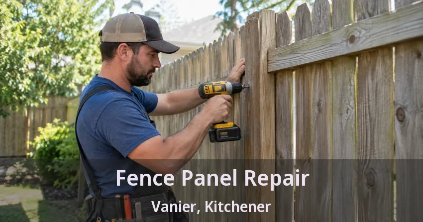 Fence Panel Repair Vanier, Kitchener - ON