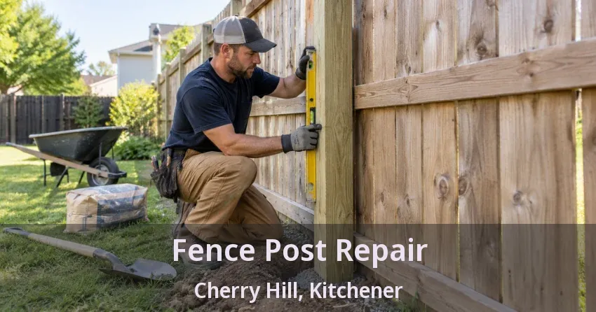 Fence Post Repair Cherry Hill, Kitchener - ON
