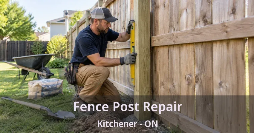 Fence Post Repair Kitchener - ON