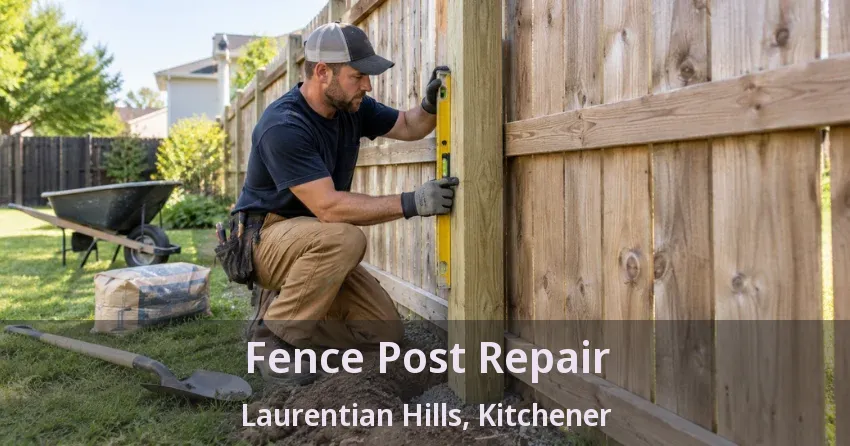 Fence Post Repair Laurentian Hills, Kitchener - ON