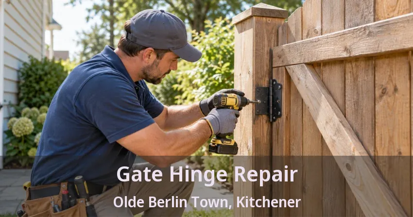 Gate Hinge Repair Olde Berlin Town, Kitchener - ON