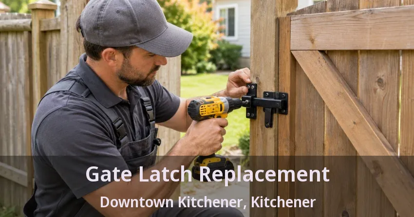 Gate Latch Replacement Downtown Kitchener, Kitchener - ON