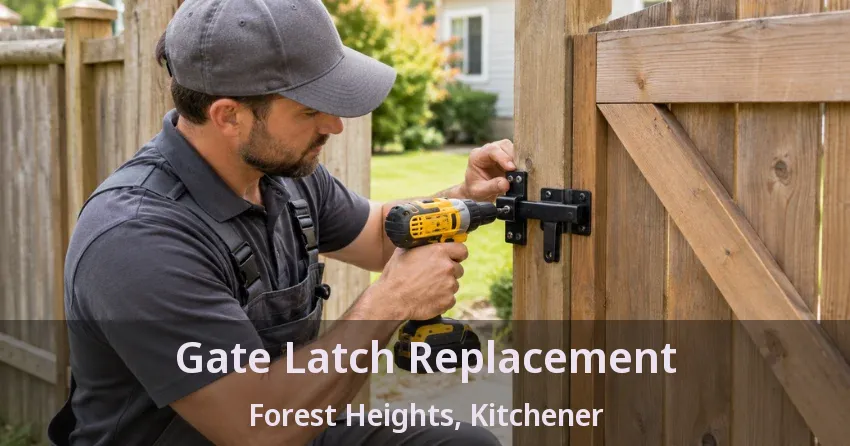 Gate Latch Replacement Forest Heights, Kitchener - ON