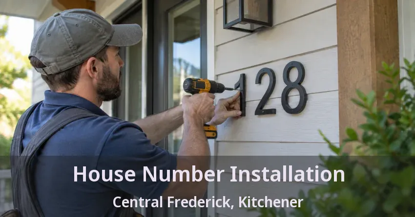 House Number Installation Central Frederick, Kitchener - ON
