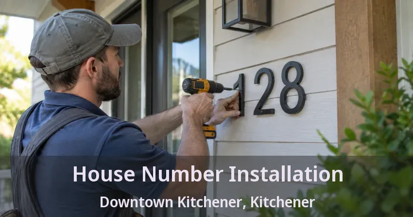 House Number Installation Downtown Kitchener, Kitchener - ON
