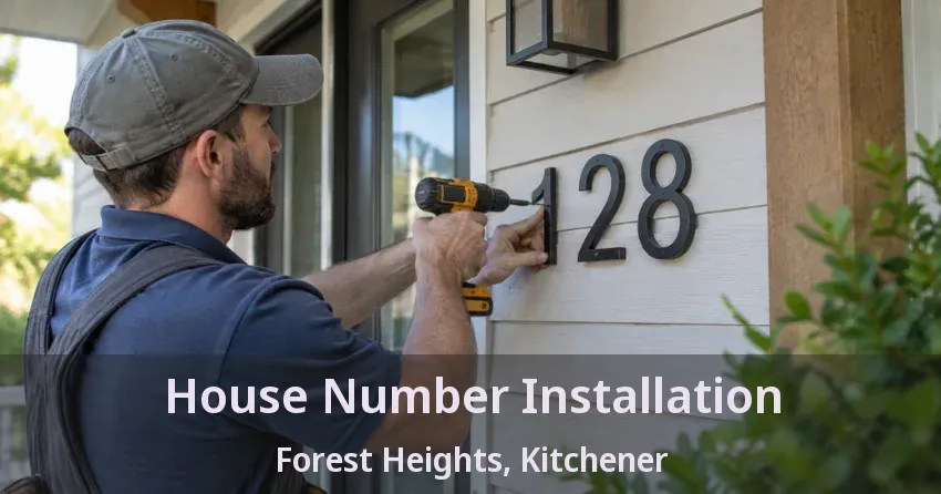 House Number Installation Forest Heights, Kitchener - ON