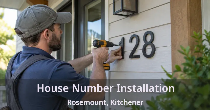 House Number Installation Rosemount, Kitchener - ON