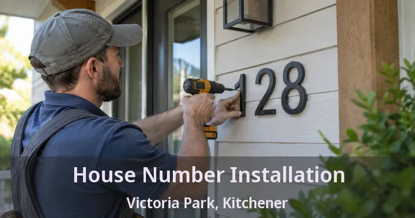 House Number Installation Victoria Park, Kitchener - ON