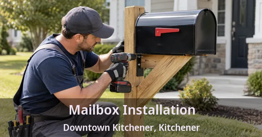 Mailbox Installation Downtown Kitchener, Kitchener - ON
