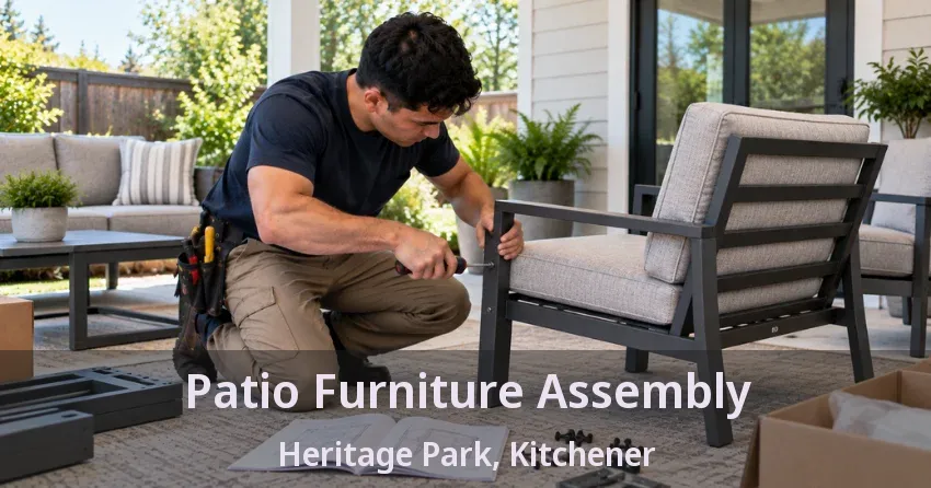 Patio Furniture Assembly Heritage Park, Kitchener - ON