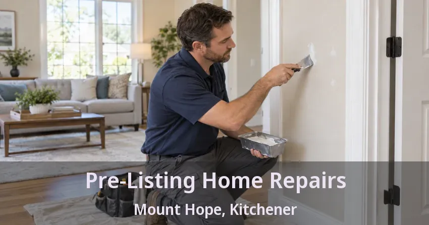 Pre-Listing Home Repairs Mount Hope, Kitchener - ON