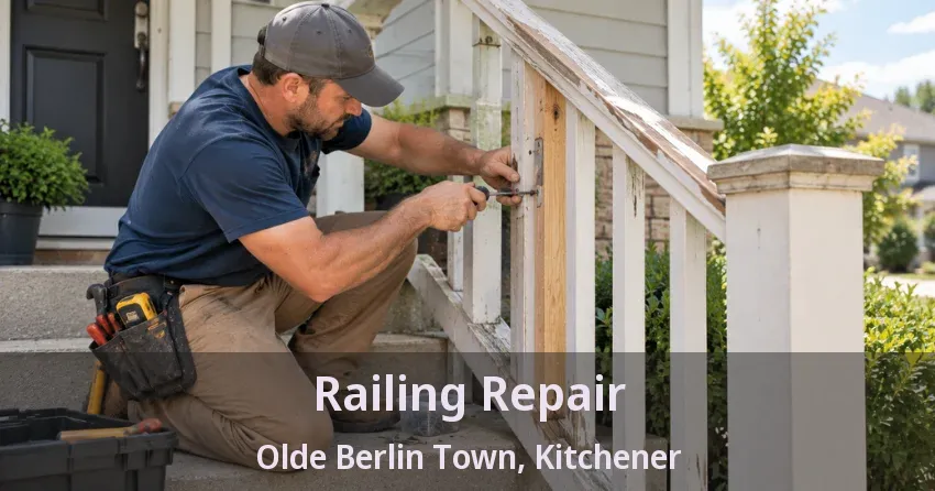 Railing Repair Olde Berlin Town, Kitchener - ON