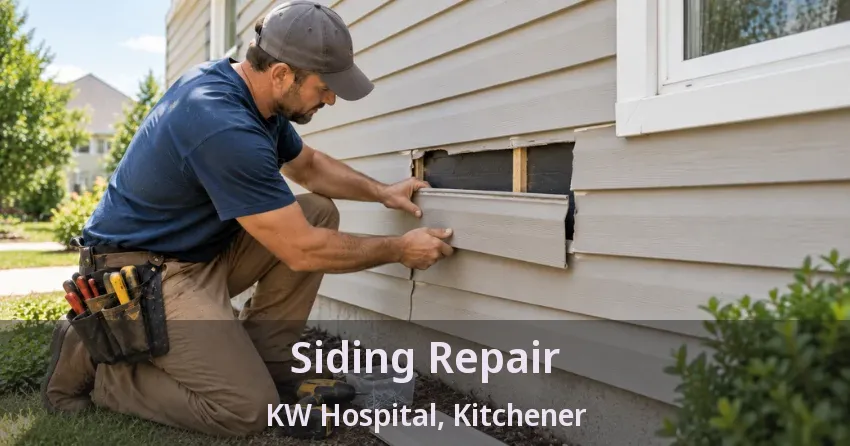 Siding Repair KW Hospital, Kitchener - ON