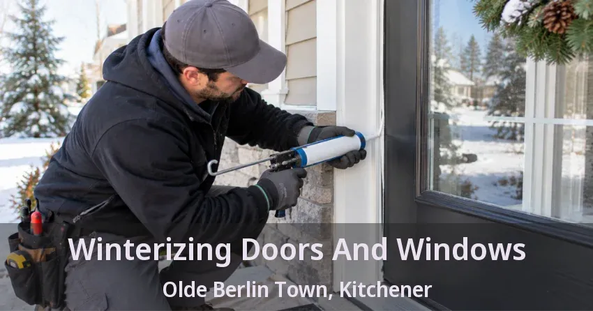 Winterizing Doors And Windows Olde Berlin Town, Kitchener - ON